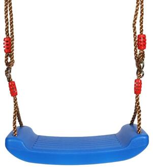Plastic Tuin Swing Kids Opknoping Seat Speelgoed Met Hoogte Verstelbare Touwen Indoor Outdoor Speelgoed Regenboog Gebogen Boord Swing Stoel Blauw