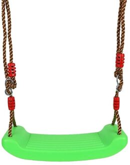 Plastic Tuin Swing Kids Opknoping Seat Speelgoed Met Hoogte Verstelbare Touwen Indoor Outdoor Speelgoed Regenboog Gebogen Boord Swing Stoel groen