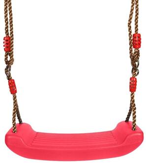 Plastic Tuin Swing Kids Opknoping Seat Speelgoed Met Hoogte Verstelbare Touwen Indoor Outdoor Speelgoed Regenboog Gebogen Boord Swing Stoel Rood