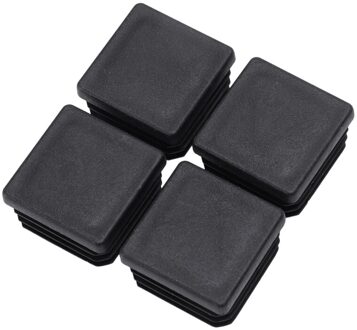 ! Plastic Vierkante Blanking End Caps Tubing Tube Inserts 30Mm X 30Mm 4 Stuks
