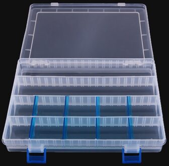 Plastic Vissen Lokken Doos Visgerei Multifunctiona Transparante Plug-In Stukken Lokken Box Tool Kit Case Tackle Box Storage Case