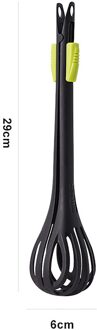 Plastic Voedsel Tong Antislip Koken Clip Clamp Bbq Salade Gereedschap Keuken Accessoires Hittebestendig Handleiding Roterende Keuken tang zwart