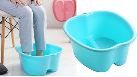 Plastic Voet Inweken Bad Wastafel-Grote Maat Voor Inweken Voeten, Pedicure En blauw