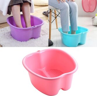 Plastic Voet Inweken Bad Wastafel-Grote Maat Voor Inweken Voeten, Pedicure En rood