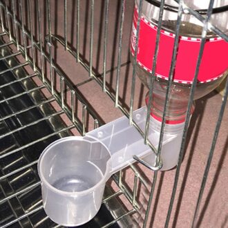 Plastic Vogel Feeder Helder Water Fles Drinker Cup Huisdier Drinken Feeder Water Kat Kip Voor Duif Vogel Accessoires Thuis Tuin