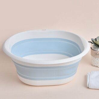 Plastic Vouwen Bassins Draagbare Wastafels Vouwen Wastobbe Badkamer Keuken Accessoires Reizen Folding Wastafel AC889 blauw S