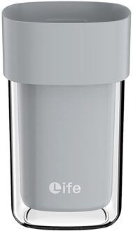 Plastic Wassen Mond Cup Voor Badkamer Thuis Reizen Draagbare Tandpasta Tandenborstel Doos Opslag Mode Borstelen Wassen Cup Grijs