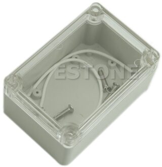 Plastic Waterdichte Clear Cover Elektronische Project Box Behuizing Case 100x68x50mm
