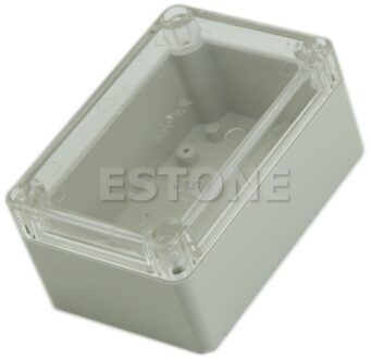 Plastic Waterdichte Clear Cover Elektronische Project Box Case Behuizing 100x68x50mm T25