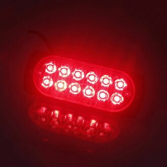 Plastic Werken Licht Rood Kit 12LED Auto Lamp 12V-24V Dringende Lens Accessoires