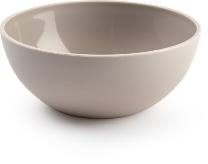 Plasticforte kommetjes/schaaltjes - dessert/ontbijt - kunststof - D12 x H5 cm - taupe - Kommetjes Bruin