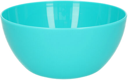 Plasticforte kommetjes/schaaltjes - dessert/ontbijt - kunststof - D14 x H6 cm - blauw - Kommetjes