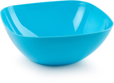 Plasticforte Serveerschaal/saladeschaal - D28 x H11 cm - kunststof - blauw - 4800 ml - Serveerschalen