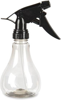 Plasticforte Waterverstuiver/plantenspuit - zwart - 250ml - kunststof - spuitfles - Waterverstuivers