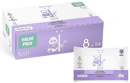 Plasticvrije Lotion Billendoekjes 8 x 54 doekjes