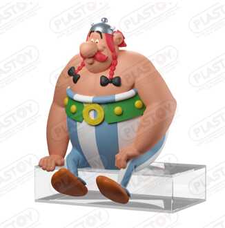 Plastoy Asterix figure Obelix sitting 13,5 cm