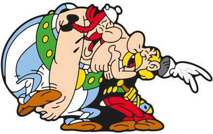 Plastoy Asterix Fridge Magnet Asterix & Obelix Laughing 6 cm