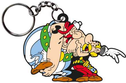 Plastoy Asterix Keychain Asterix & Obelix Laughing 9 cm