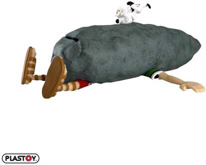 Plastoy Asterix: Money Box Idefix and the crushed roman 8 cm