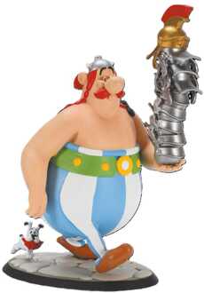 Plastoy Asterix Statue Obelix Stack of Helmets and Dogmatix 21 cm