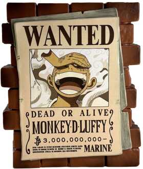 Plastoy One Piece Coin Bank Luffy Wanted