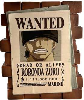 Plastoy One Piece Coin Bank Zoro Wanted