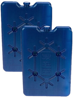 Plat koelelement 200 gram - Pakket van 4x stuks - 11 x 16 cm - Koelelementen voor koelboxen