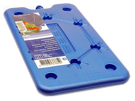 Plat koelelement blauw 25 x 14 cm - Koelbox koelelementen/koelblokken - Etenswaren koel houden