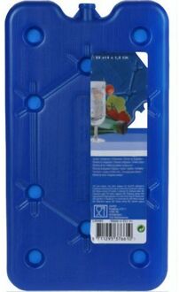 Plat koelelement blauw 25 x 14 cm - Koelbox koelelementen/koelblokken - Etenswaren koel houden