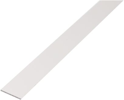 Plat Profiel - Aluminium Wit - 20x2mm 2,6m