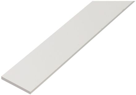 Plat Profiel - Pvc Wit - 20x2mm 1m
