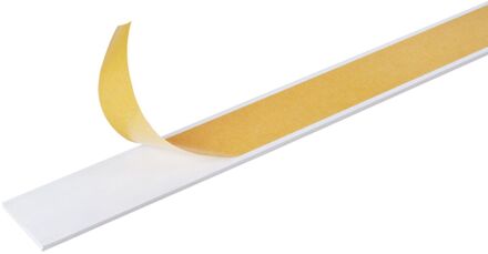 Plat Profiel - Pvc Wit - 30x3mm 2,6m - Zelfklevend