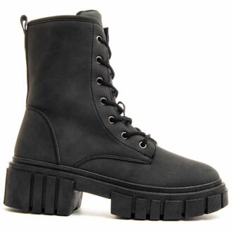 Plataform Boot Militarsuav In Black Zwart