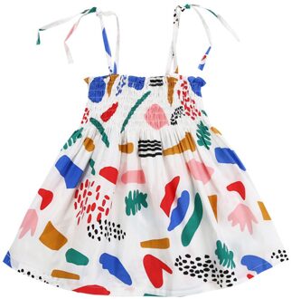 Платье Летнее Baby Meisje Jurk Peuter Kids Baby Meisje Zomer Zee Strand Jurk Sling Rok Bloemen Rok Vestidos Платье 90