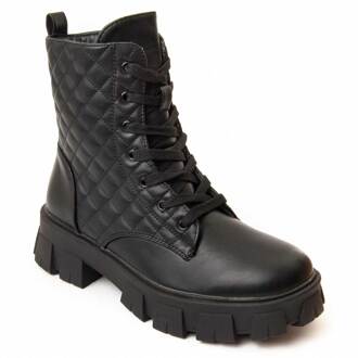 plateau enkellaars Marinne In zwart