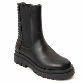 plateau enkellaars Marinne4 In zwart