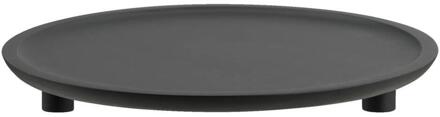 Plateau Ø36 Cm - Mangohout - Zwart