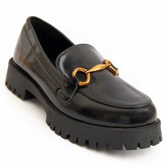 platform mocassin Macca3 In zwart