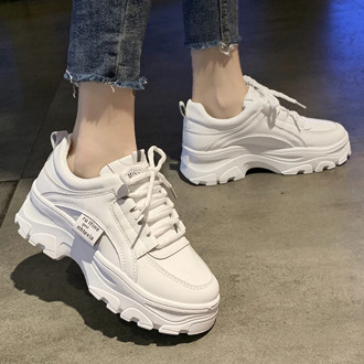 Platform Shoes Women Cpeepers Chunky Sneakers Women Shoes Spring Autumn Vulcanize Shoes Tenis Feminino Lace-up Basket Femme