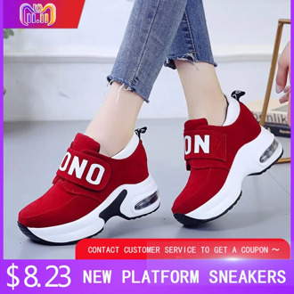 platform wedge sneakers ladies shoes sneaker casual shoes trainers women female shoes black red sneakers women tenis feminino