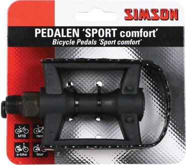 platformpedalen Sport Comfort 9/16 inch zwart