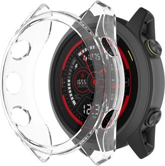 Plating Cover Case Voor Garmin Forerunner 745 Smart Watch Accessoires Anti Shock Plating Shell Beschermhoes Voor Forerunner 745 wit