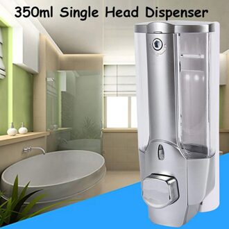 Plating Zeepdispenser Douchegel Doos Enkele Kop Wall Mount Douche Bad Lotion Zeep Shampoo Dispenser Met Slot 350Ml #40