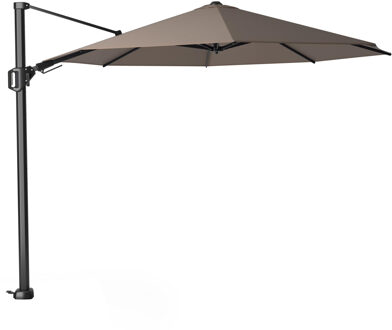 Platinum Challenger Zweefparasol T2 premium - 3,5 m. rond Havana taupe Bruin