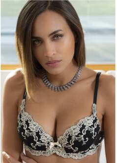 Platinum Fashion Push up BH 0338F met uitneembare pads van stof Ivoor ( e. o. crème ) - 70B