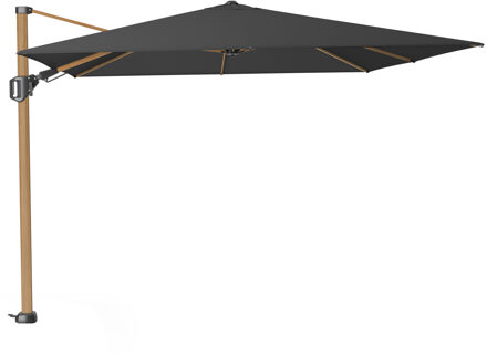 Platinum Zweefparasol Challenger T2 premium 300x300cm teak (Faded black)