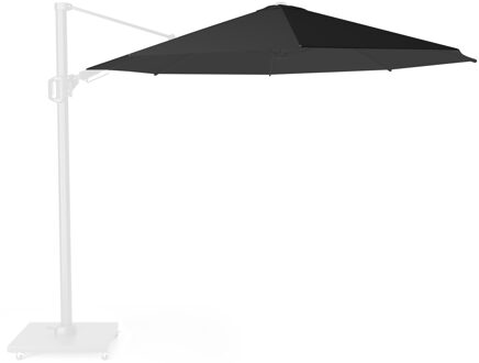Platinum Zweefparasoldoek Platinum Challenger T2   350cm rond (Black)
