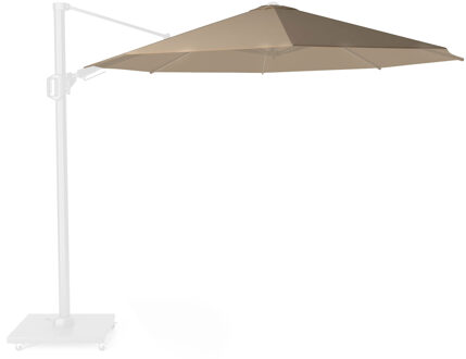 Platinum Zweefparasoldoek Platinum Challenger T2   350cm rond (Taupe)