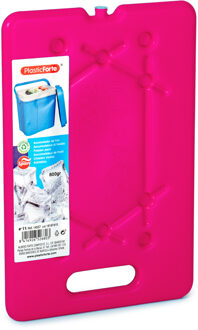 Platte dunne Koelelementen 800 gram - 30 x 20 x 1.5 cm - roze - Voor koelbox en koeltas