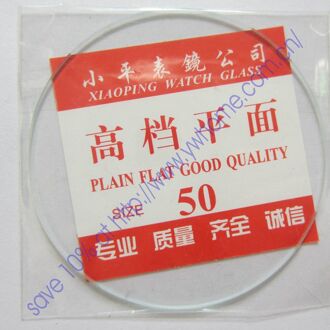 platte glas horloge kristal diameter 50mm Dikke 1mm